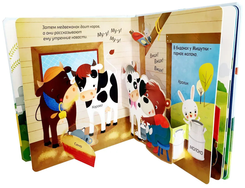 Книжки - панорамки с окошками. В деревне