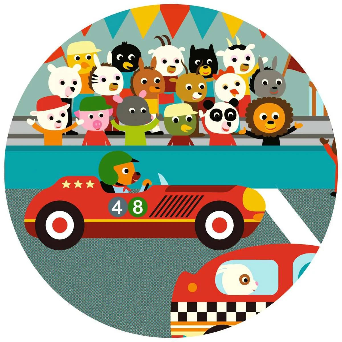 Puzzle: Rennauto - 16 Teile