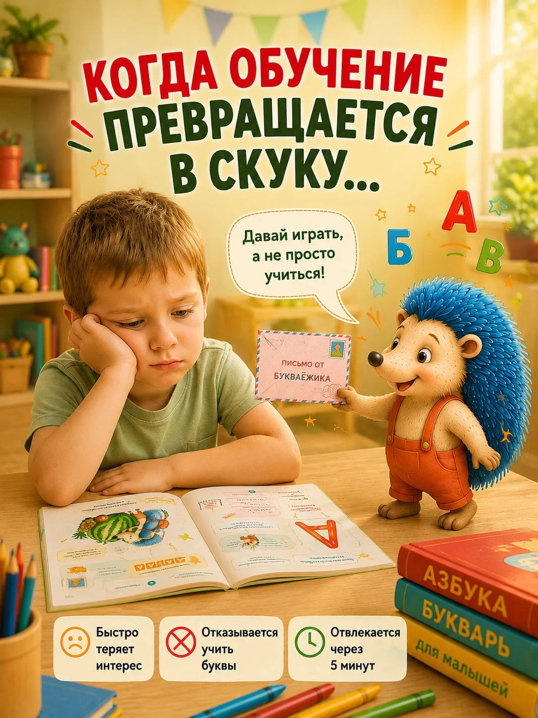 Букварь-тренажер.  Обучение чтению с нуля