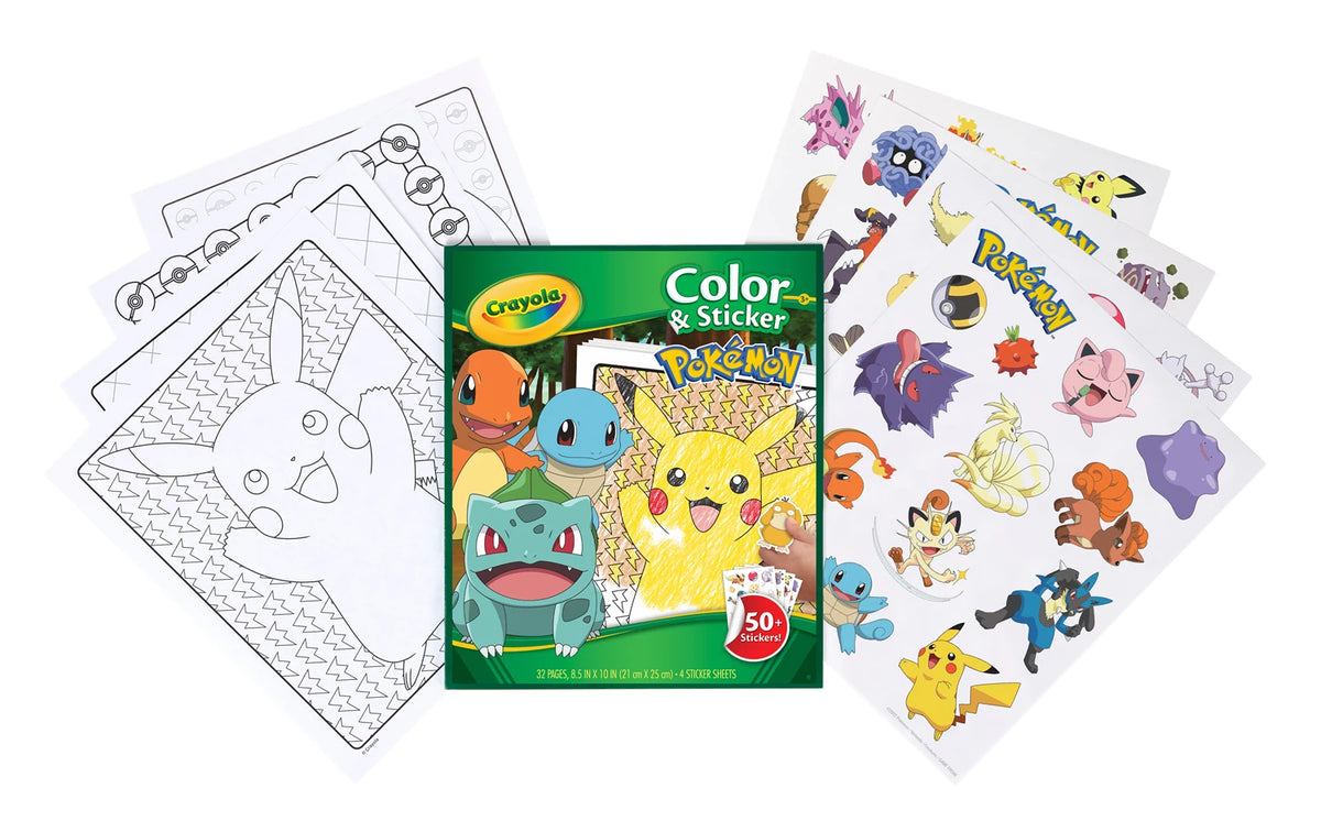 Mal- und Stickerbuch Pokémon