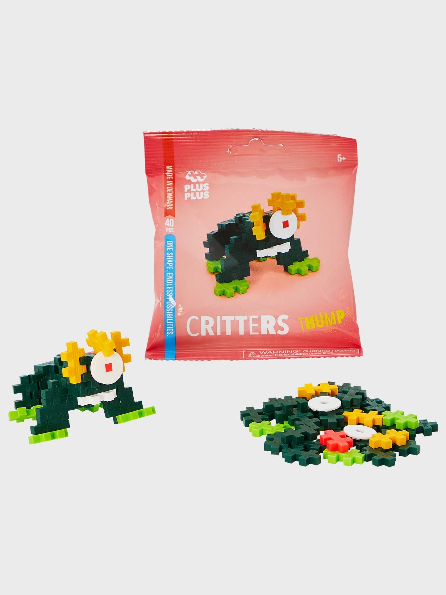 Plus-Plus - Bag Critters Thump - 40 Pcs
