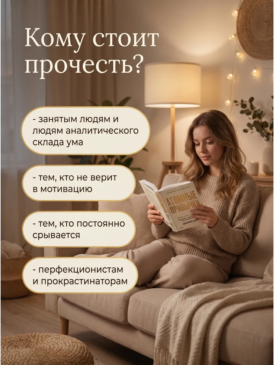 Атомные привычки. Как приобрести хорошие привычки и избавиться от плохих (мягкая обложка)