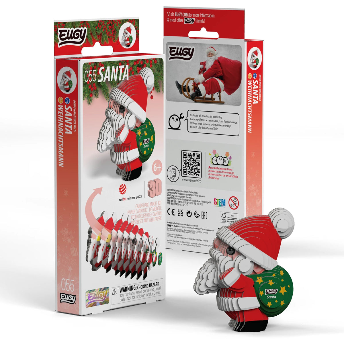 3D Bastelset Weihnachtsmann