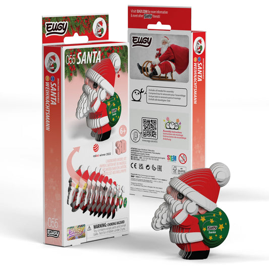 3D Bastelset Weihnachtsmann