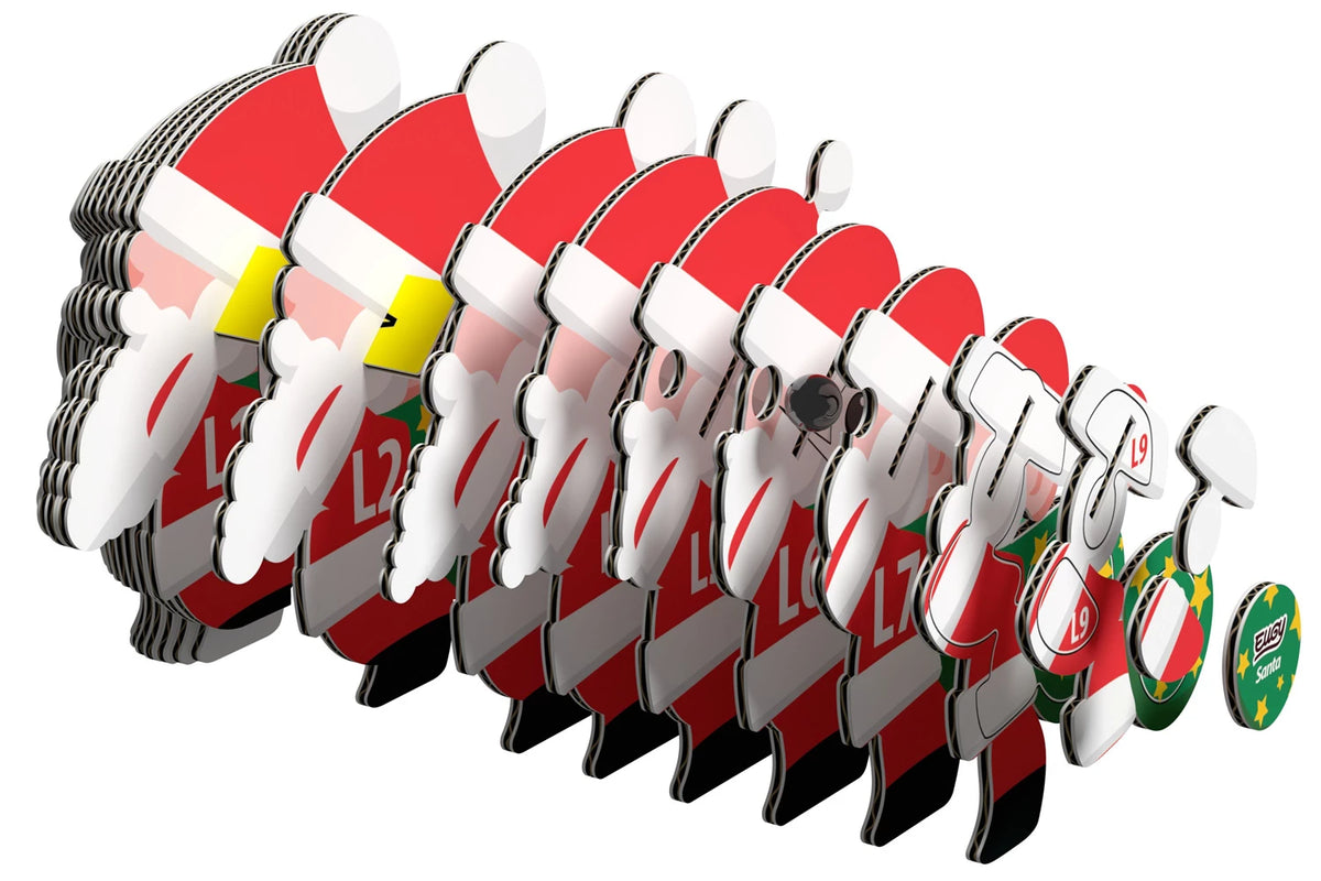 3D Bastelset Weihnachtsmann