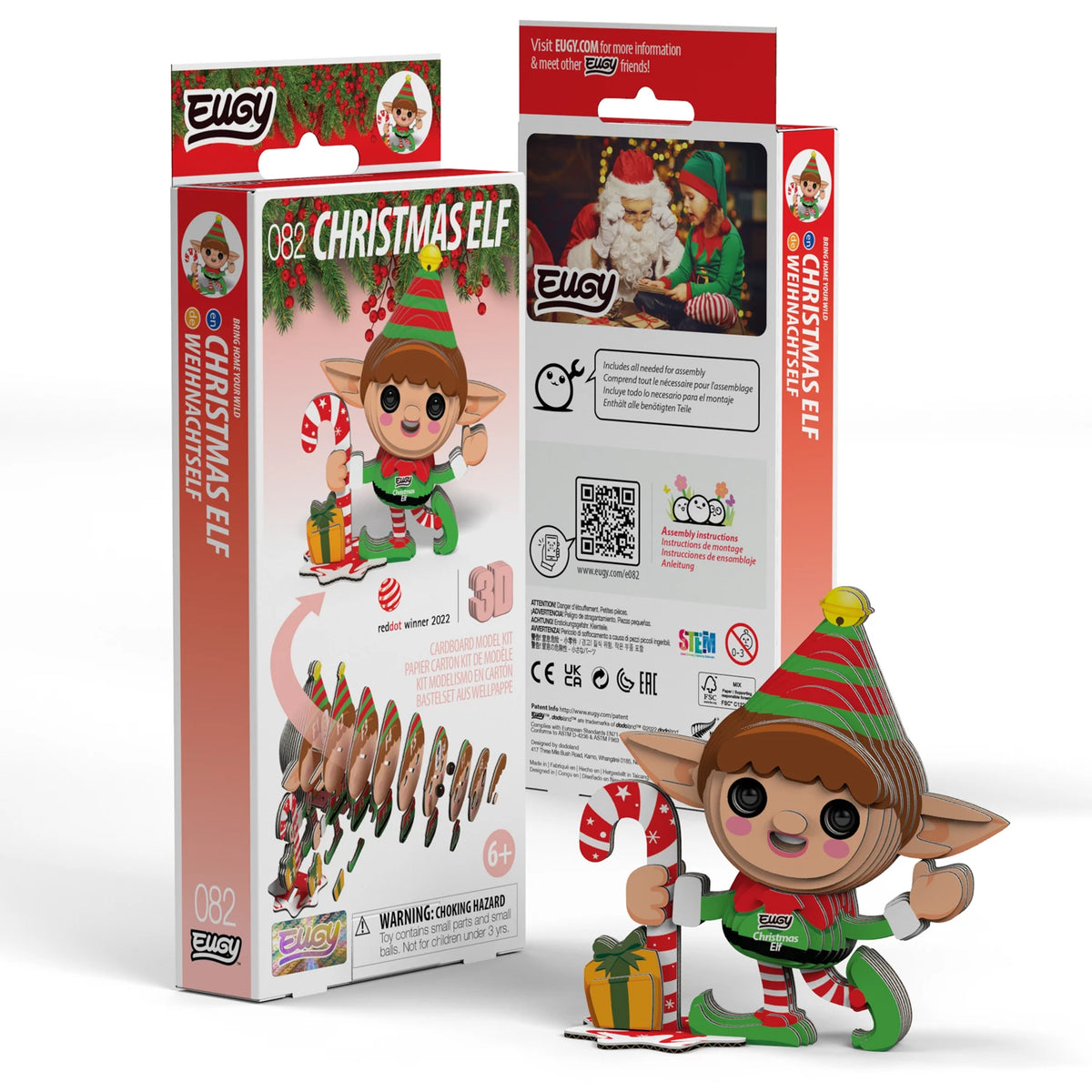 3D Bastelset Weihnachtself