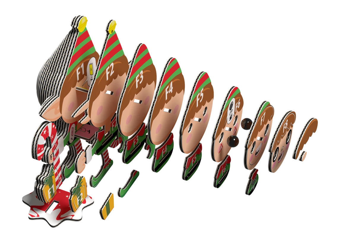 3D Bastelset Weihnachtself