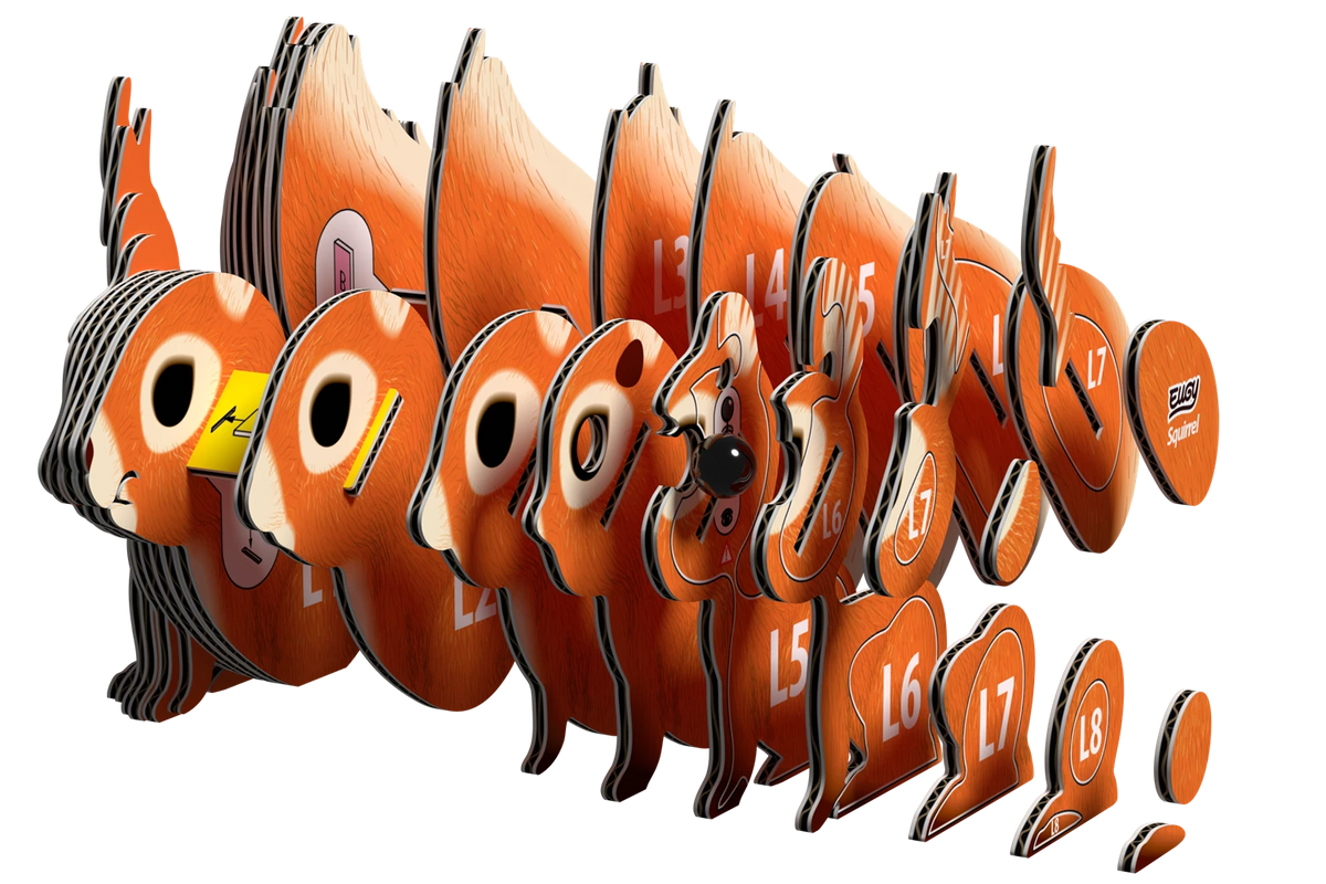 3D Bastelset Eichhörnchen