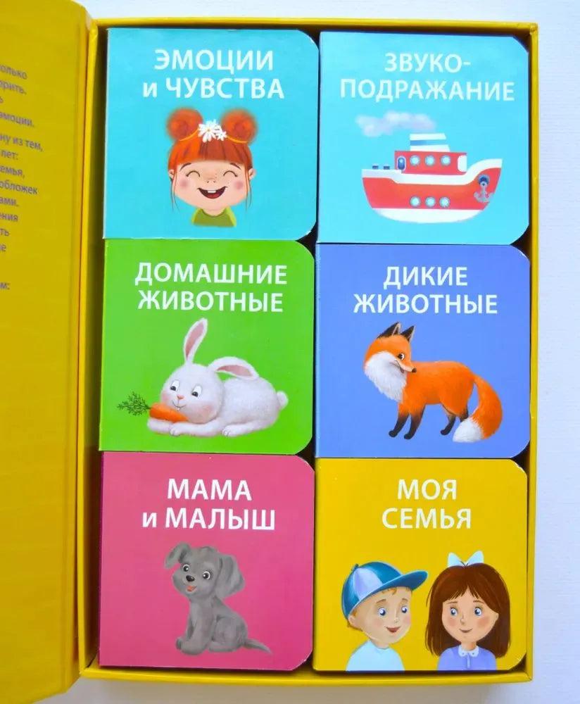 Мими - книжки (бол). Я узнаю мир. 6 книжек - кубиков