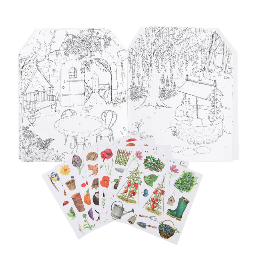 Mal- und Stickerbuch Le Jardinier