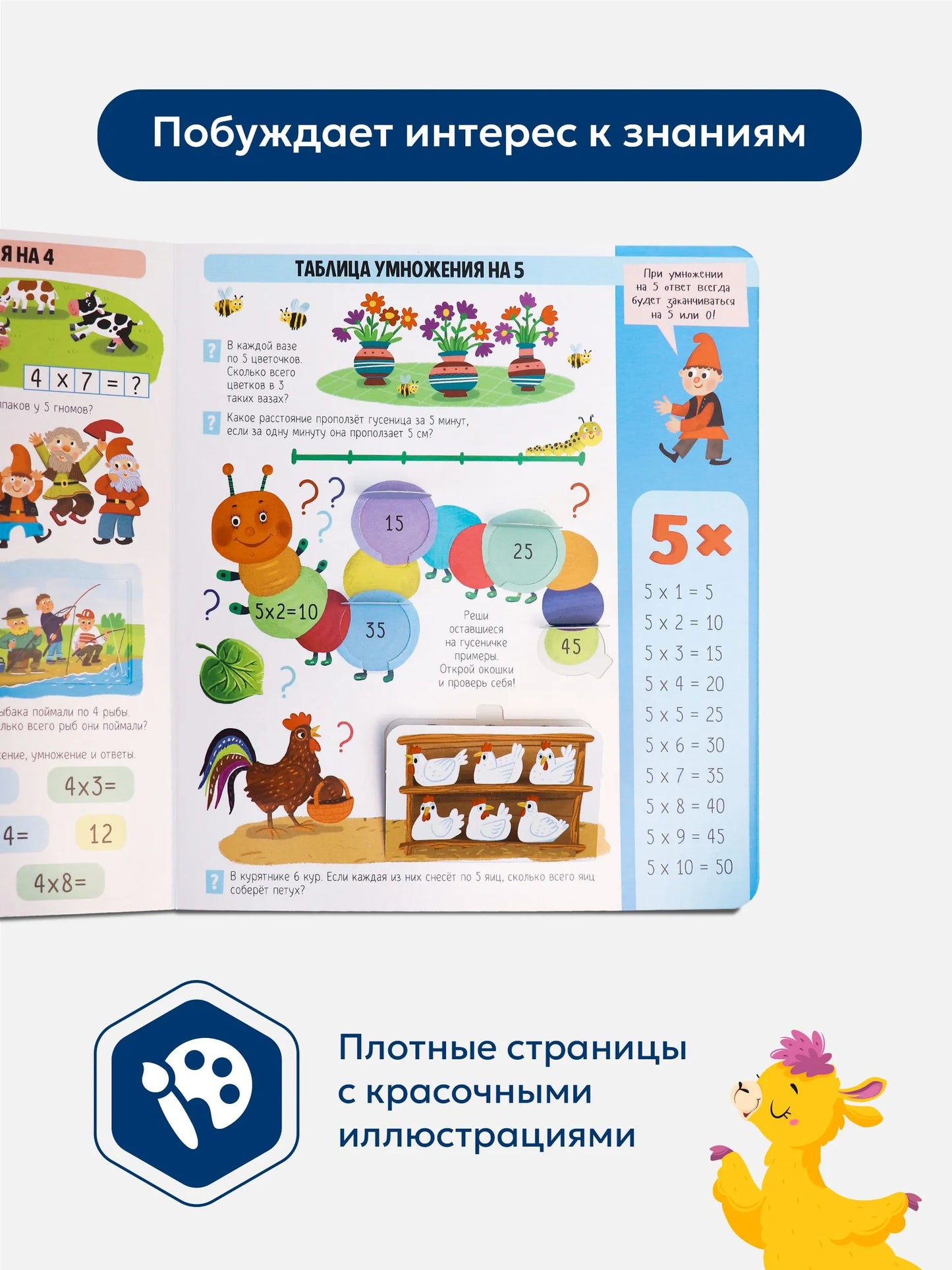 Книжка с окошками. Таблица умножения