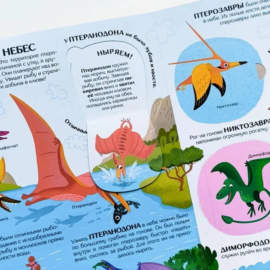 Книжка с окошками. Секреты динозавров