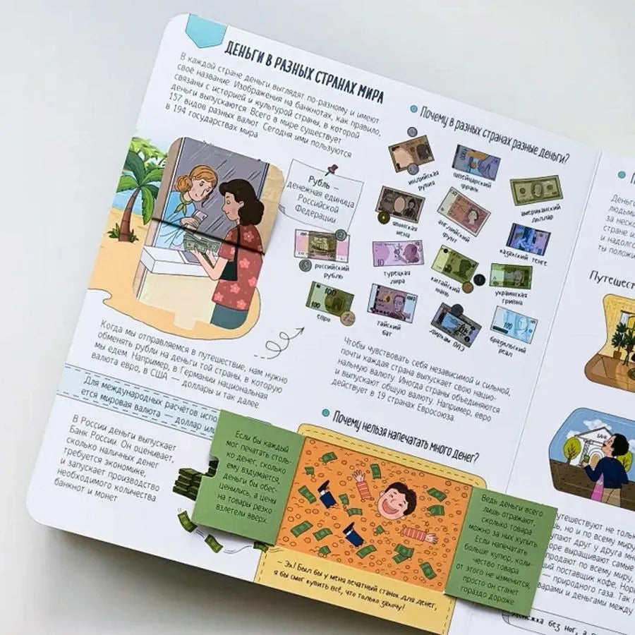 Книжка с окошками. Откуда берутся деньги?