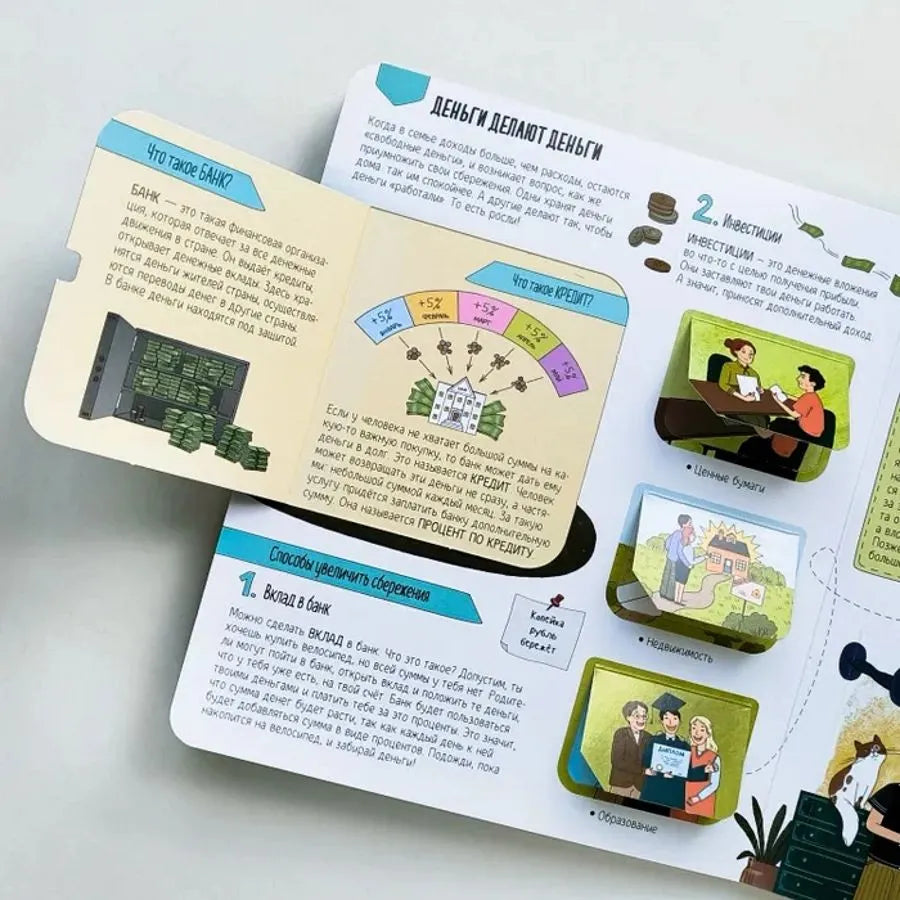 Книжка с окошками. Откуда берутся деньги?