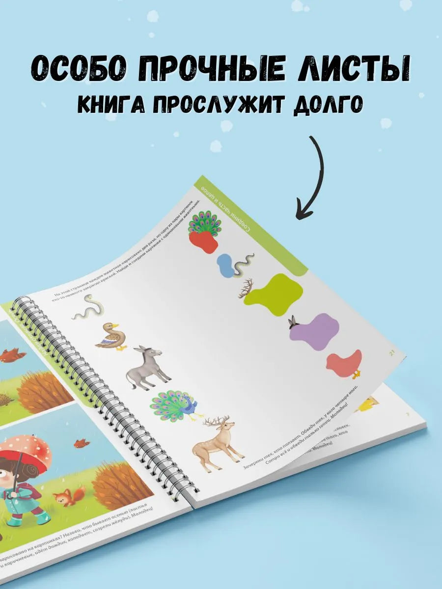 Развивающий альбом 2+. Пиши - стирай