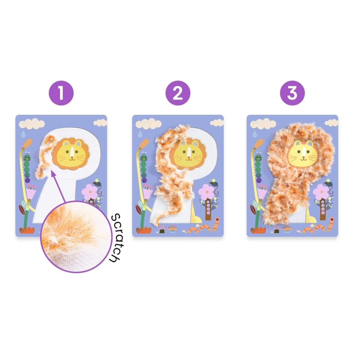 Bastelpackung 3-6: Flauschige Freunde