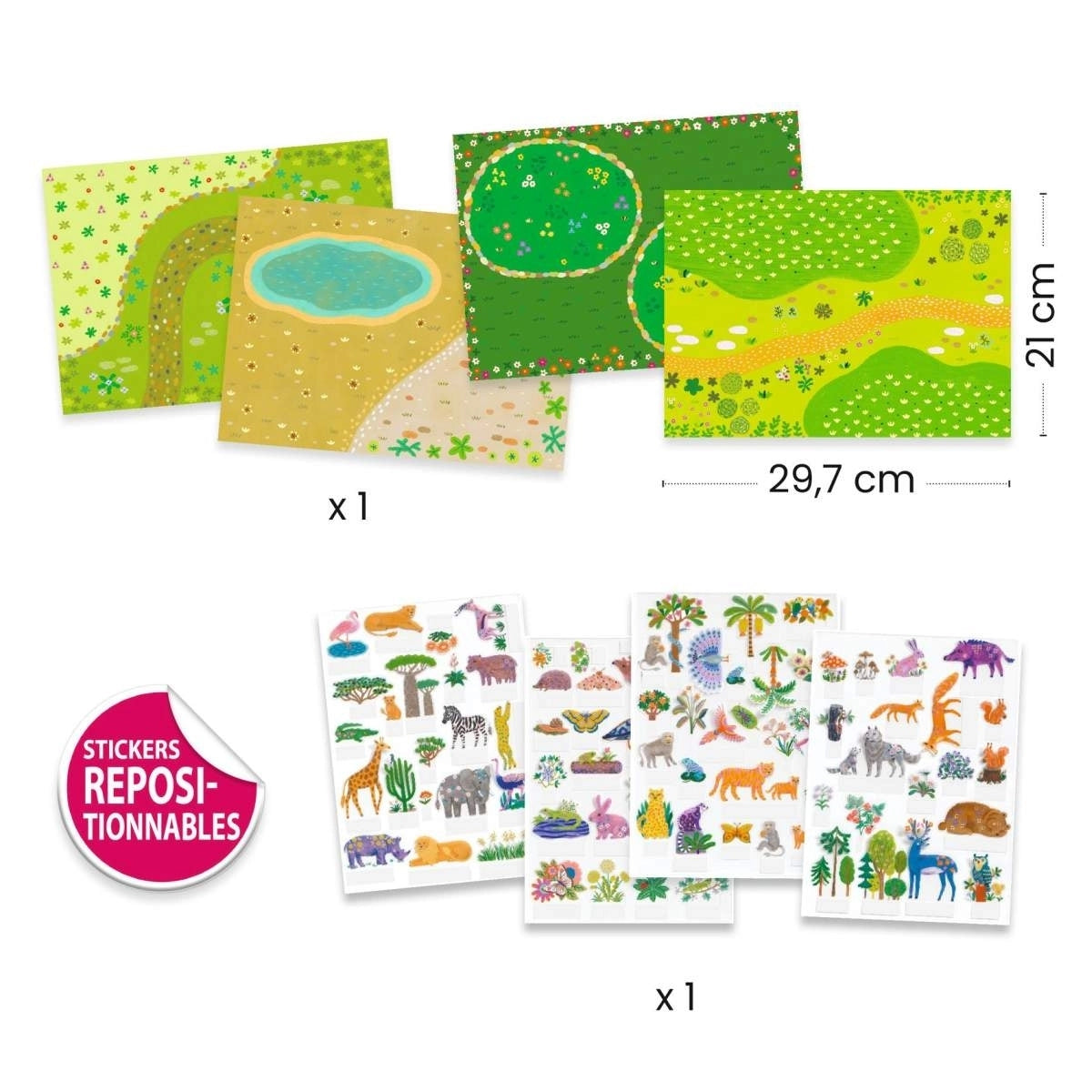 Sticker zum Aufstellen: Tiere