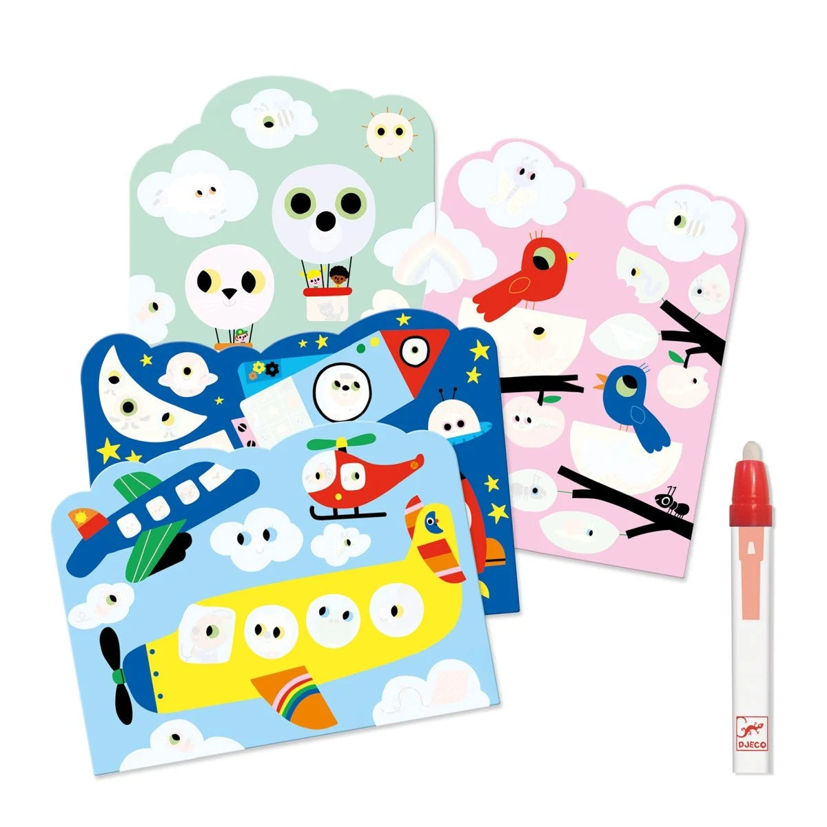 Wassermalen: Im Himmel