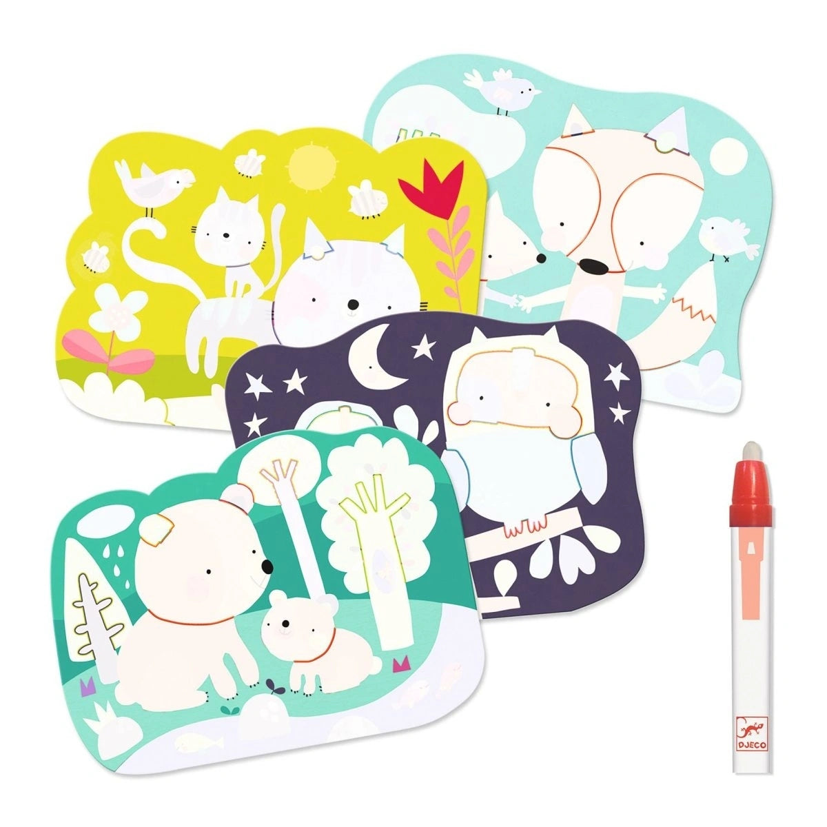 Wassermalen: Im Wald