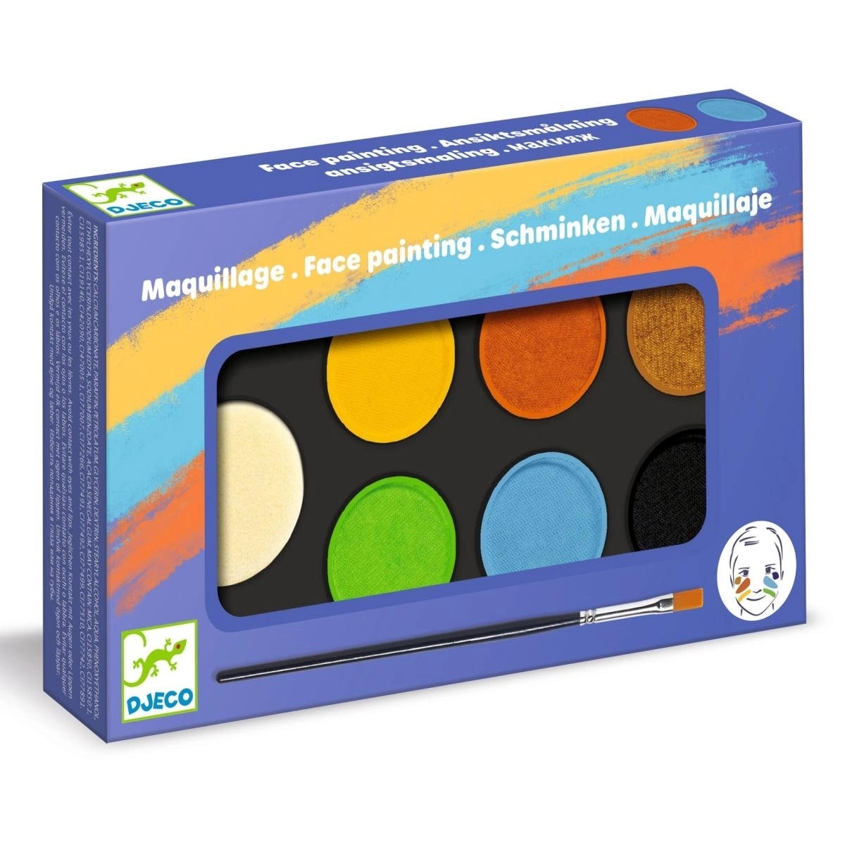Kinderschminken: 6 Farben - Natur