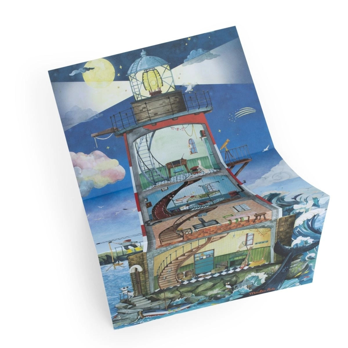 Rubbelbilder grosser Leuchtturm