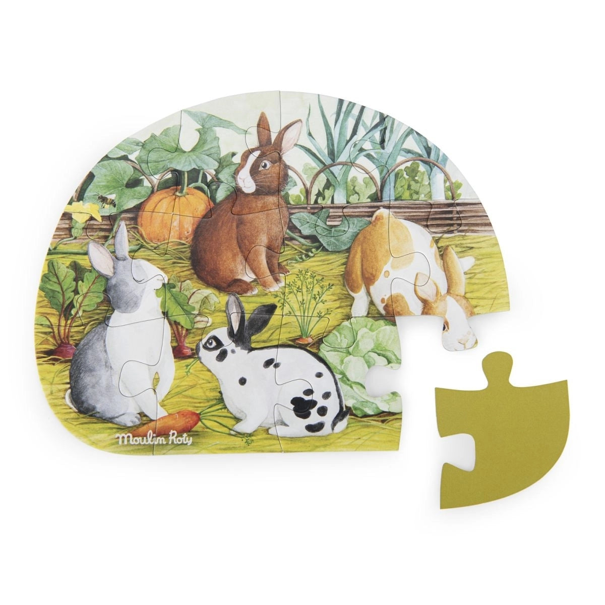 4 Mini Puzzle Tiere (4 x 12 Teile)
