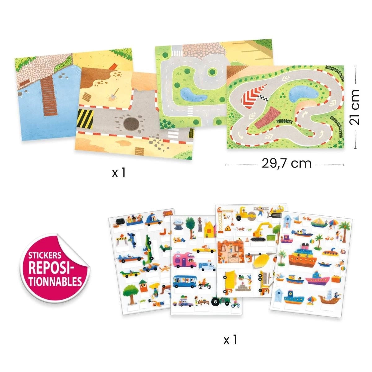 Sticker zum Aufstellen: Fahrzeuge