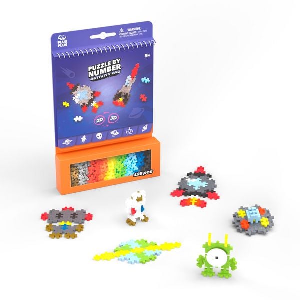 PLUS PLUS - 125 Kreativ Bausteine Puzzle Weltraum